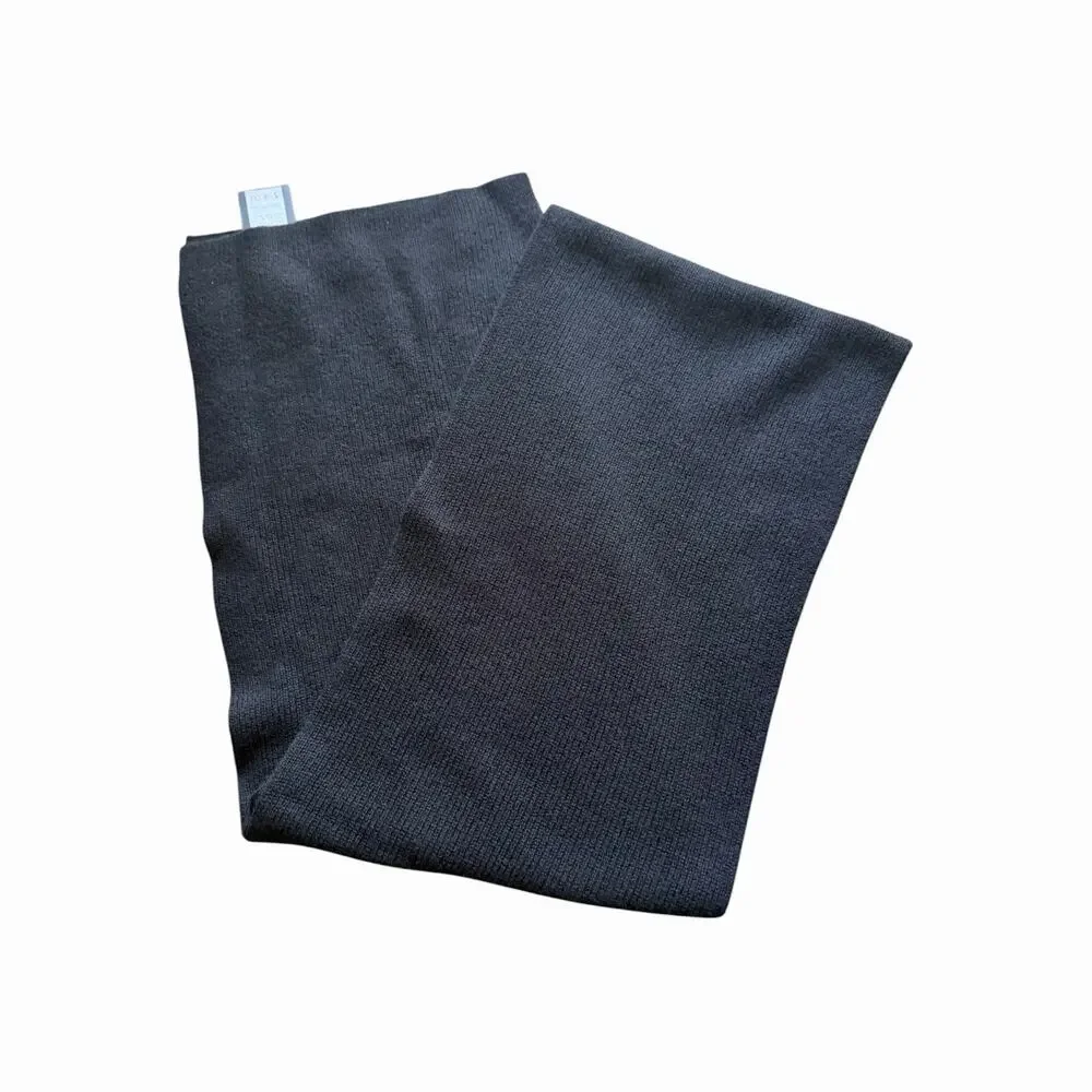 Kenneth Cole New York Black Wool Cashmere Scarf Men’s NWT Soft Knit Winter